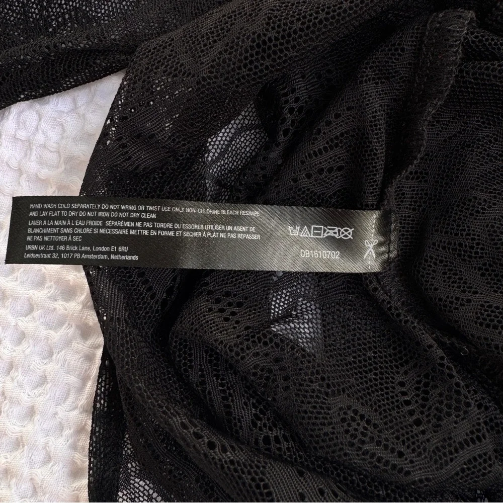 NWT Anthropologie Lace Bodysuit Black The Harlowe